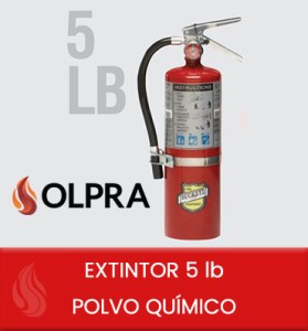 EXTINTOR 5 lb POLVO QUÍMICO